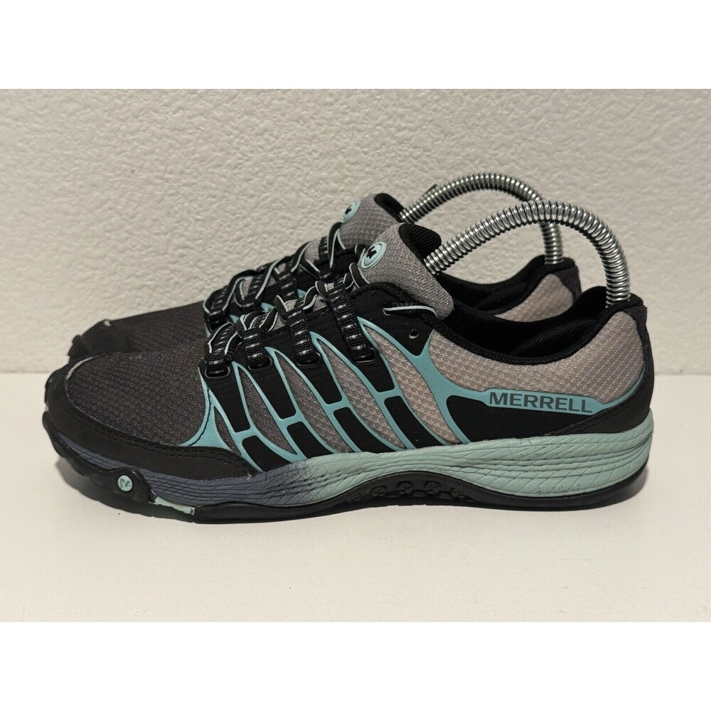 MERRELL Womens Barefoot Running Shoe Sz 7.5 All Out Fuse Run Trail Black J06332